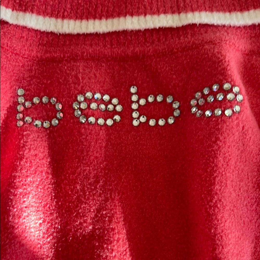 Bebe Red Button-Detail Sweater - Picture 3 of 4